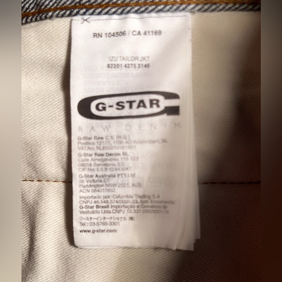 G-Star Raw Trendy Style button down 4 pocket oversized Dark Blue Denim Jacket L - Picture 5 of 5